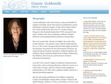 Tablet Screenshot of conniegoldsmith.com